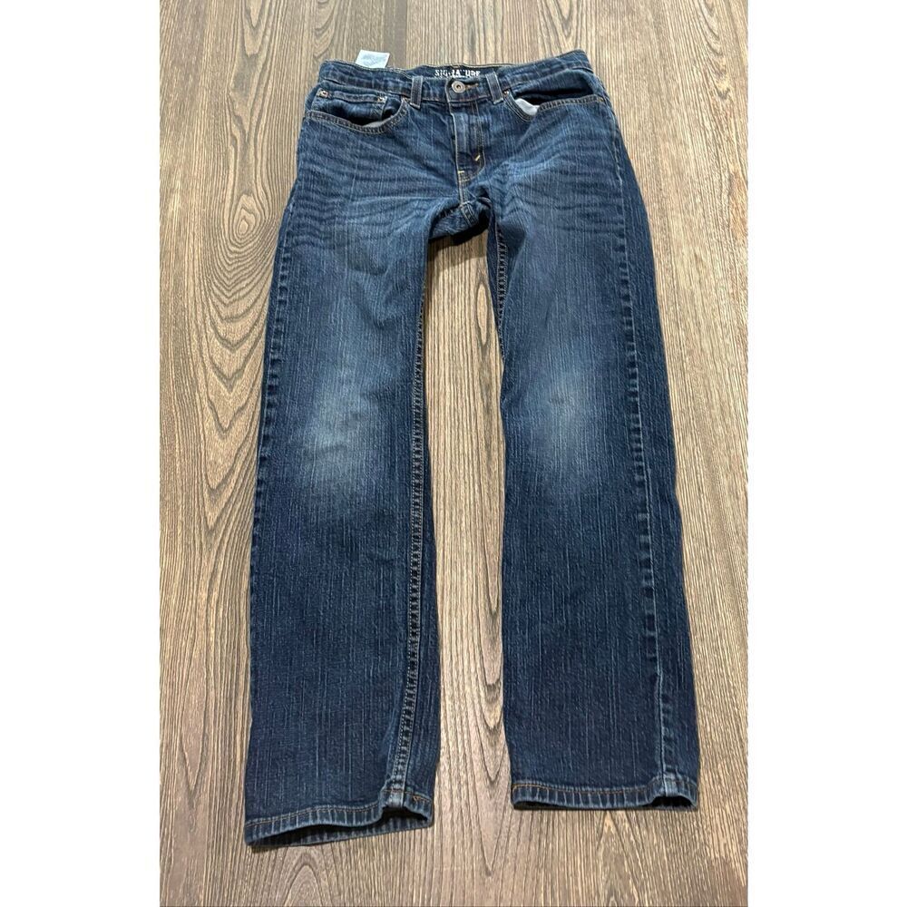 Levi Strauss Signature Youth Boys S67 Athletic Fit Jeans Low-Rise Blue Size 6